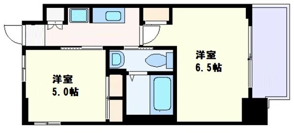 エステムプラザ心斎橋EASTⅣブランディアの物件間取画像